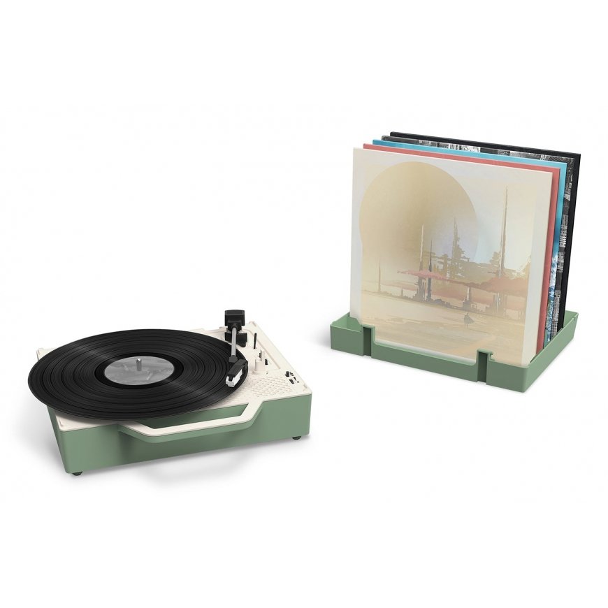Victrola Re-Spin Hihnakäyttöinen levysoitin Vihreä – 3