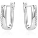 Beneto Stylish silver earrings with zircons AGUC1433 Beneto Stylish silver earrings with zircons AGUC1433