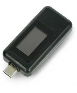 Oem USB testeris Keweisi KWS-1802C srovės ir įtampos matuoklis iš USB C prievado - juodas