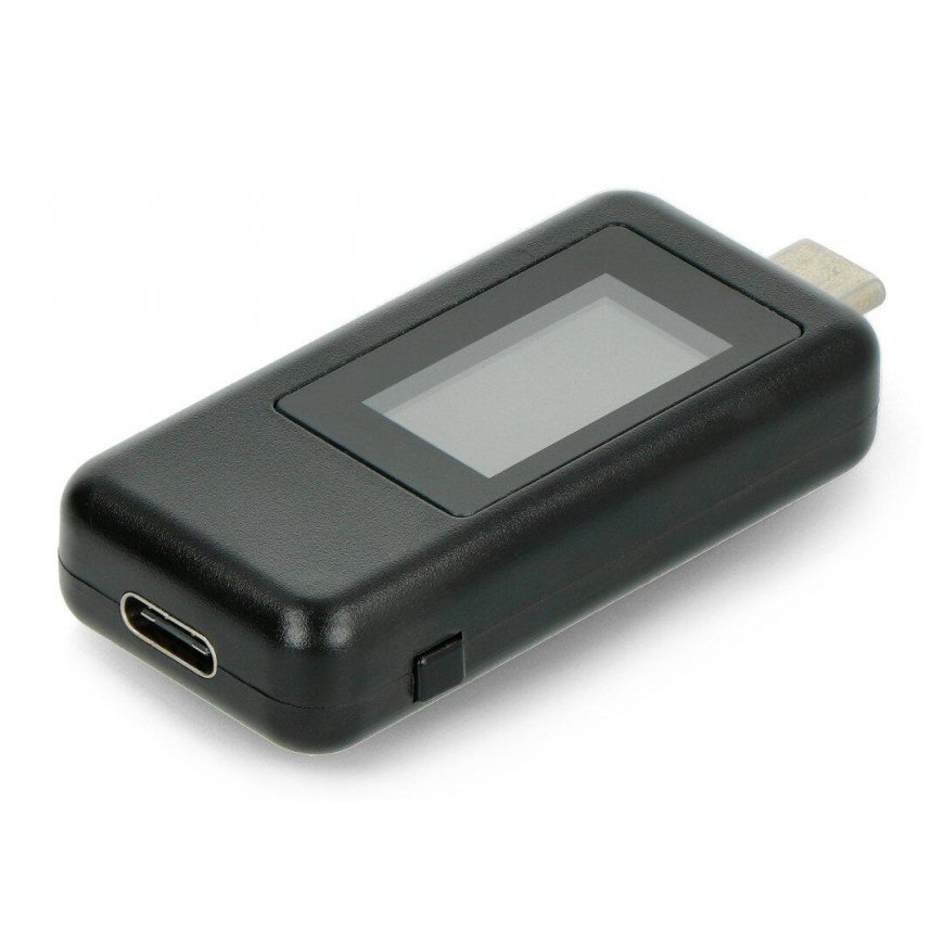 Oem USB tester Keweisi KWS-1802C current and voltage meter from USB C port - black – 5