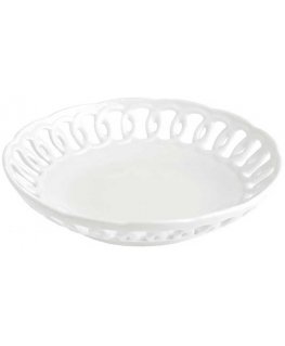 Misa LA PORCELLANA BIANCA FIRENZE Carved round bowl 16 cm