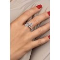 Brilio Silver Silver sparkling ring with clear zircons RI078W Brilio Silver Silver sparkling ring with clear zircons RI078W