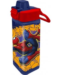 Kids Euroswan Square pullo 500ml PP Spiderman 843396 Kids Euroswan