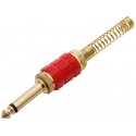 Blow Plug AUX 6.3 mono gold HQ - 10pcs