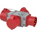 Brennenstuhl 1081670 maitinimo kištukų adapteris Pilka, Raudona Brennenstuhl 1081670 maitinimo kištukų adapteris Pilka, Raudona
