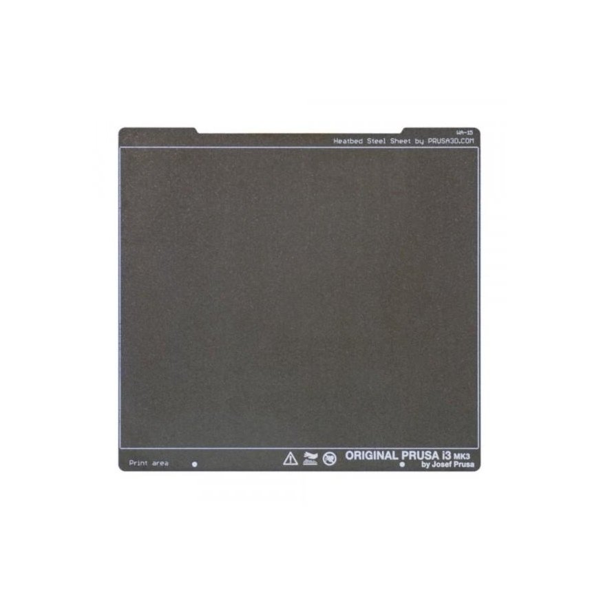 Spring steel textured plate for Prusa MK3 / MK3S printers