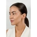 Brilio Silver Decent silver oval earrings with clear zircons EA661W Brilio Silver Decent silver oval earrings with clear zircons EA661W