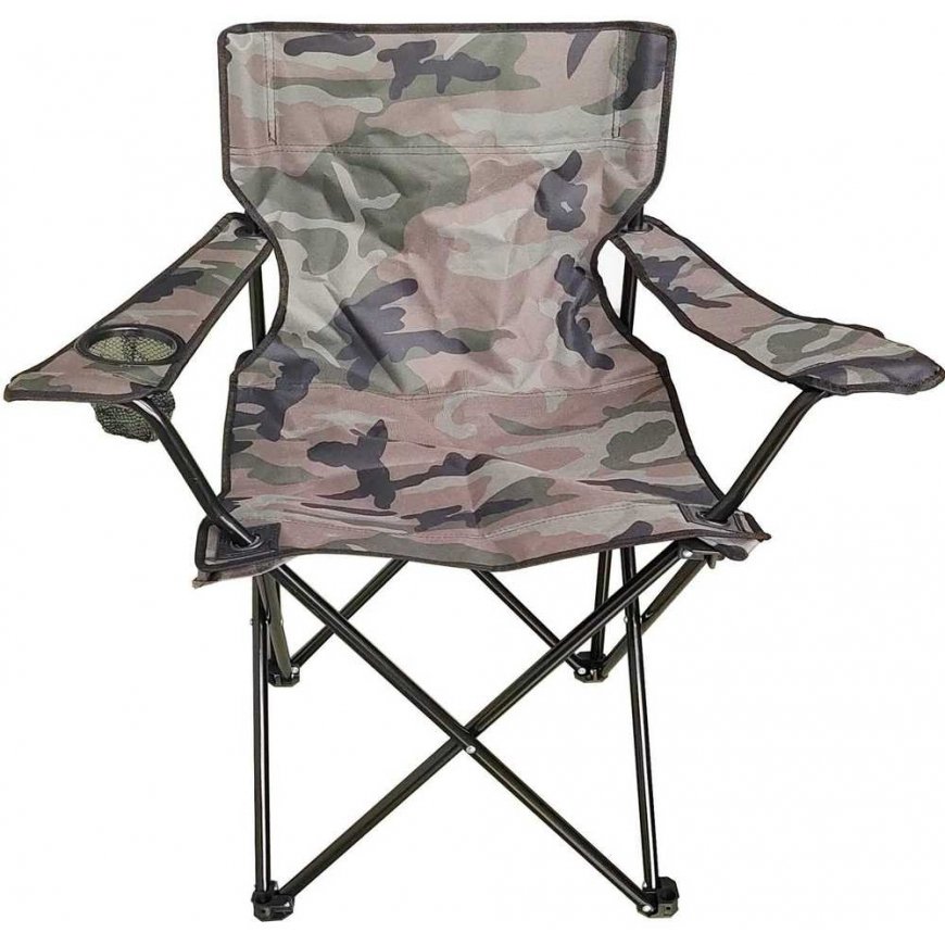 Camping chair FOLDING 50X50X80CM CAMUFLAGE ENERO CAMP