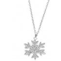 Beneto Glittering sidabrinis pakabukas Snowflake AGS1333 / 47 Beneto Glittering sidabrinis pakabukas Snowflake AGS1333 / 47