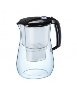 Ūdens attīrīšanas kanna Aquaphor Onyx 4,2l, ar trim magnija filtriem B100-25 Maxfor, melnā krāsā