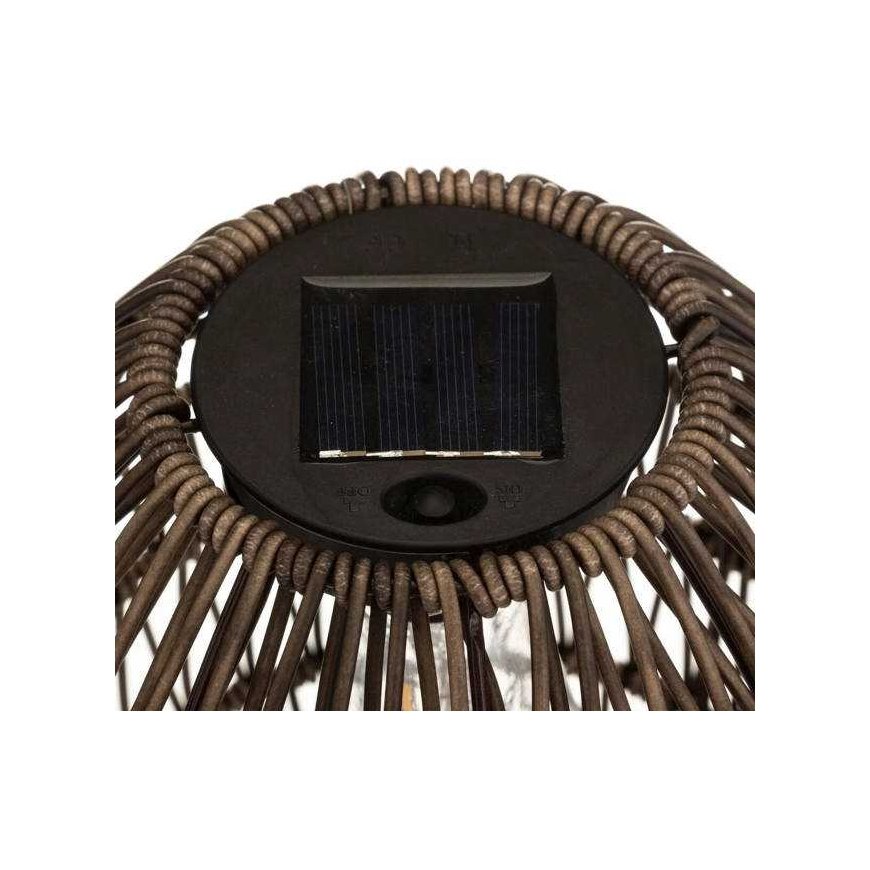 Atmosphera Saulės lempa su pintu gaubtu, Ø 21 cm, ruda – 3