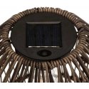 Atmosphera Solar lamp with wicker shade, Ø 21 cm, brown Atmosphera Solar lamp with wicker shade, Ø 21 cm, brown
