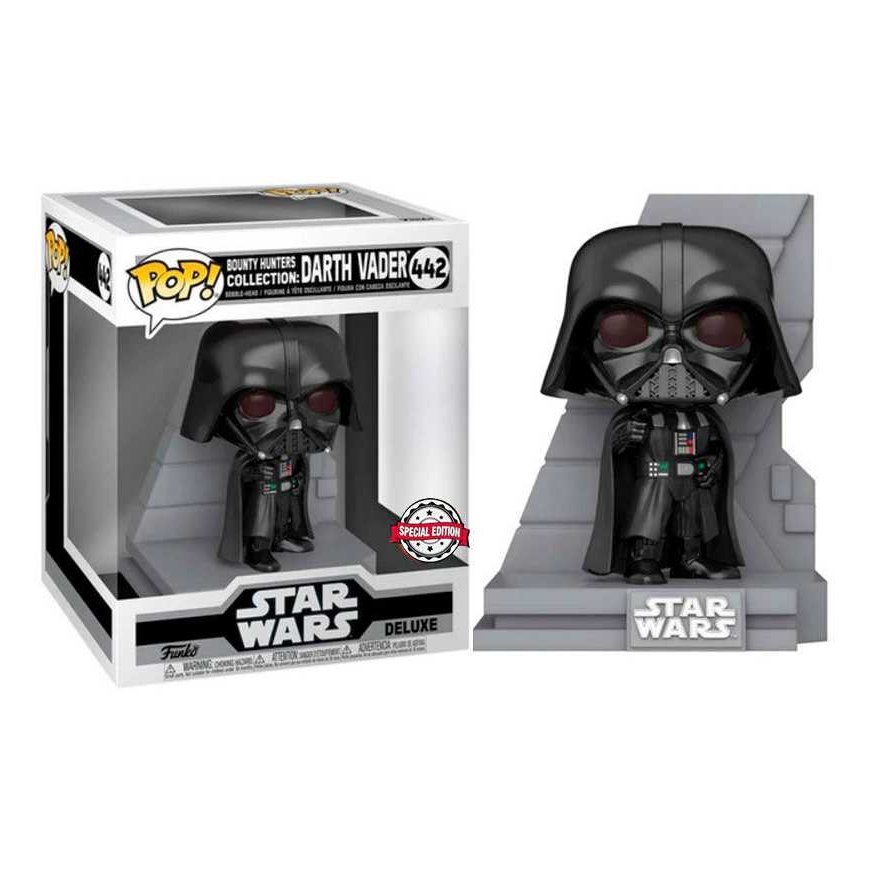 Funko POP! Star Wars: Bounty Hunters Collection – Darth Vader Deluxe -vinyylipää, 12,5 cm – 3