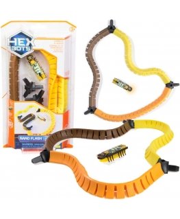 Mały Rinkinys Startowy Hex Bots Nano Flash Starter Set Geltonas Tor su Figurką Łącz i Buduj!