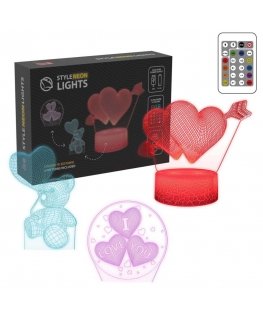 Manta SNL115RGB LED lamp Light decoration Heart RGB 3D