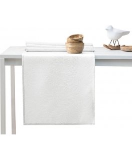 AmeliaHome Tablecloth AH GAIA HMD White 40X140