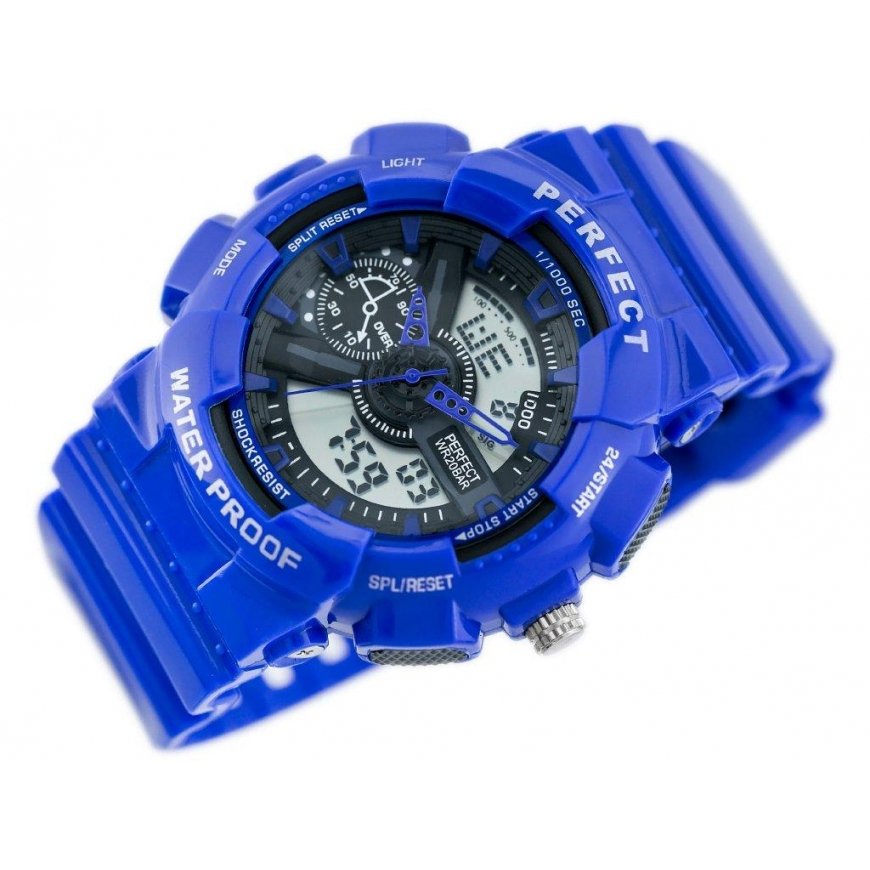 Laikrodis VYRIŠKAS PERFECT SHOCK WATCH (zp219e) - mėlynas – 2