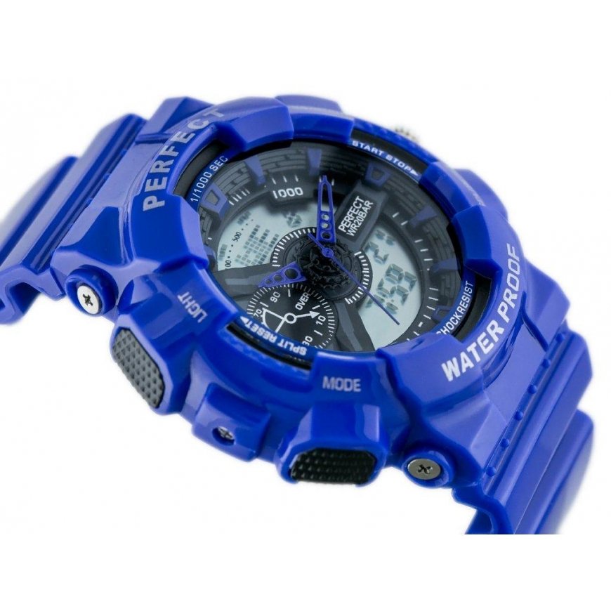 Laikrodis VYRIŠKAS PERFECT SHOCK WATCH (zp219e) - mėlynas – 3