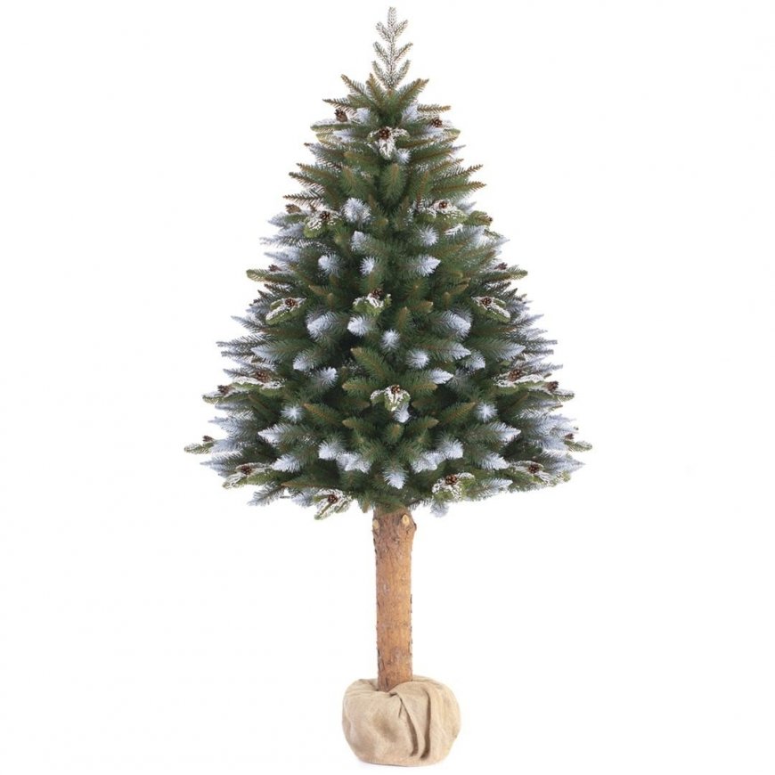 Artificial Christmas tree AmeliaHome Jasmine on a trunk, 220 cm – 2