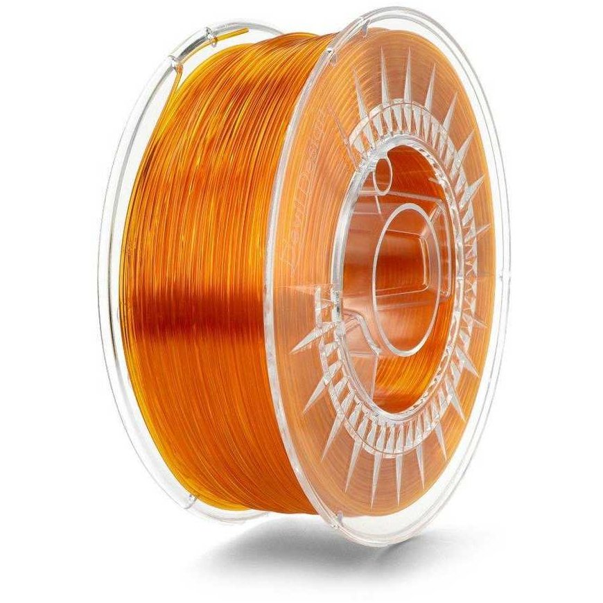 3D plastic Devil Design PET-G 1.75mm 1kg - Bright Orange Transparent