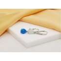 Brilio Silver Decent silver earrings with synthetic opals EA652WB Brilio Silver Decent silver earrings with synthetic opals EA652WB