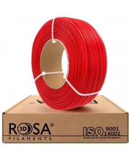 3D plastic PLA red (carmine red) 1.75mm 1kg refill pack Rosa3D