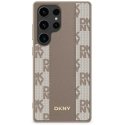 DKNY-nahkainen ruutukuvioinen MagSafe-kotelo Samsung Galaxy S25 taupe -puhelimelle DKNY-nahkainen ruutukuvioinen MagSafe-kotelo Samsung Galaxy S25 taupe -puhelimelle
