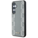 DKNY leather checkered pattern MagSafe case for Samsung Galaxy S25 taupe DKNY leather checkered pattern MagSafe case for Samsung Galaxy S25 taupe
