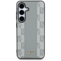 DKNY leather checkered pattern MagSafe case for Samsung Galaxy S25 taupe DKNY leather checkered pattern MagSafe case for Samsung Galaxy S25 taupe