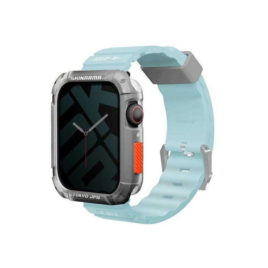 Skinarma rannekoru Shokku Apple Watch 45/44/42mm sininen