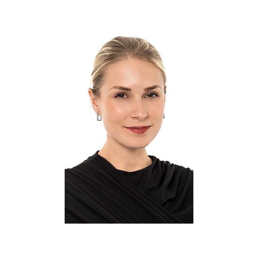 Troli Modern rectangular steel earrings VGE633S – 2