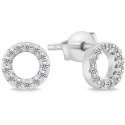 Brilio Silver Brilio Silver Glittering silver hoop earrings EA102W Brilio Silver Brilio Silver Glittering silver hoop earrings EA102W