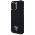 Dėklas Guess Denim Triangle Logo MagSafe do iPhone 16 Pro Max juoda Dėklas Guess Denim Triangle Logo MagSafe do iPhone 16 Pro Max juoda