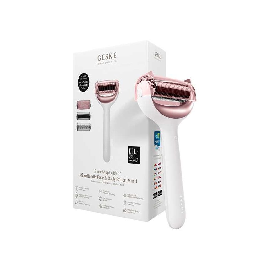 GESKE MicroNeedle Face & Body Roller 9 in 1 (MicroNeedle Face & Body Roller) Gray cosmetic device – 5