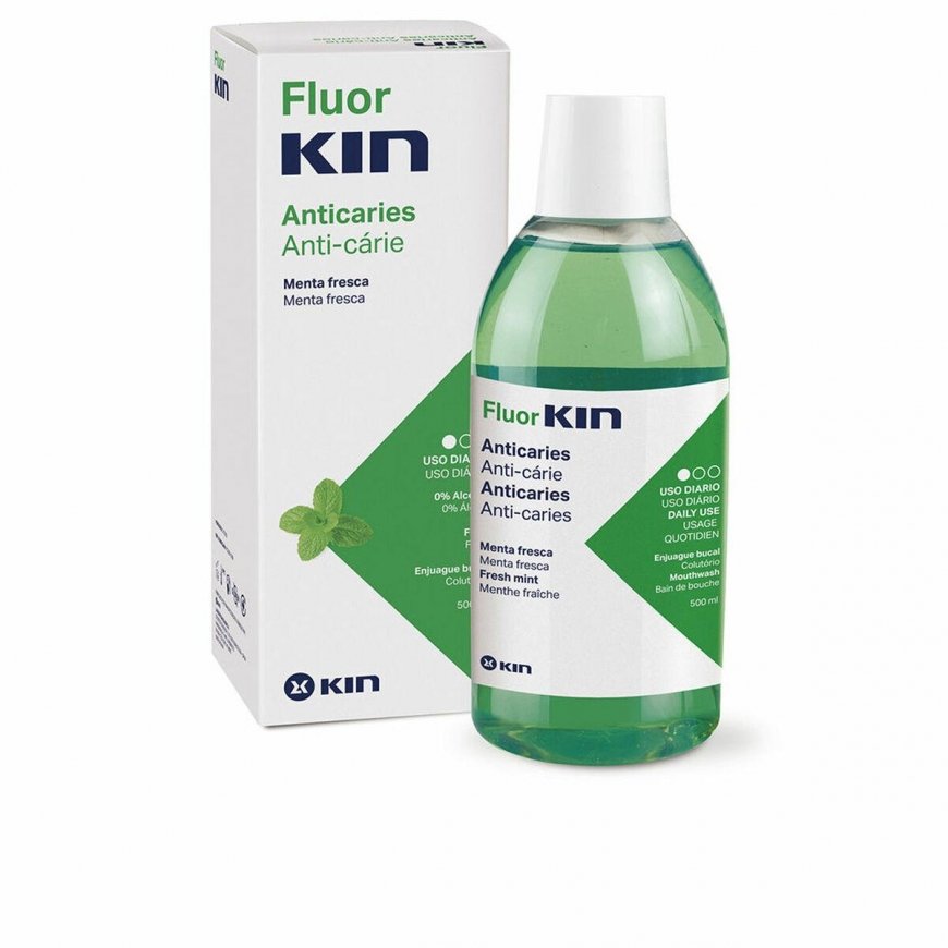 Burnos plovimas Kin Fluorkin Mėtos Nuo karieso 500 ml