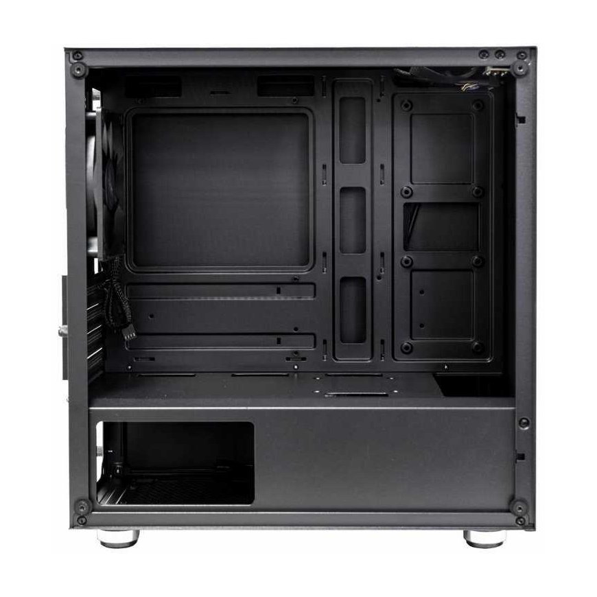 EVOLVEO M4, mATX case, 1x120 mm PWM fan, transparent side, black – 4