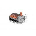 Wago 222-415 terminal block Grey, Orange