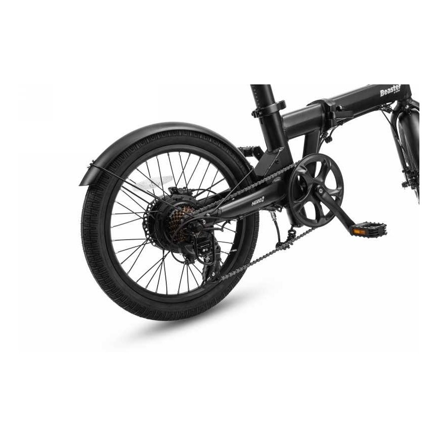 Beaster Scooter Elektrinis dviratis Beaster BSHERO2B, 250 W, 48 V, 14 Ah SAMSUNG baterija, sulankstomas – 5