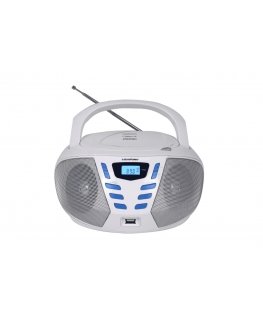 Blaupunkt BB7-WH kannettava stereojärjestelmä Digitaalinen 2,4 W FM Harmaa MP3-toisto