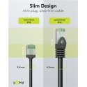 Goobay 74350 networking cable Black 0.15 m Cat8.1 U/FTP (STP)