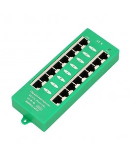 Extralink ACTIVE POE INJECTOR 8 PORT GIGABIT 802.3AT/AF MODE A - 1 Gbps - 8-Port Gigabitinis eternetas 48 V