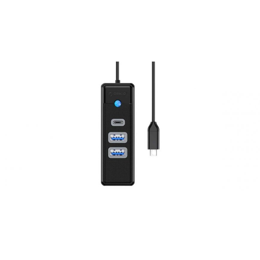 Orico PWC2U-C3 USB-C Hub | 2x USB-A 3.0 + 1x USB-C 3.0 - Black