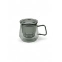 Bredemeijer Tea for one Livorno 350ml Glas schwarz 165041 Bredemeijer Tea for one Livorno 350ml Glas schwarz 165041