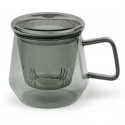 Bredemeijer Tea for one Livorno 350ml Glas schwarz 165041 Bredemeijer Tea for one Livorno 350ml Glas schwarz 165041