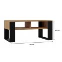 Topeshop MODERN 2P ART CZ kahvi-, sivu-, & apupöytä Kahvipöytä Suorakaiteen muotoinen 2 jalkoja