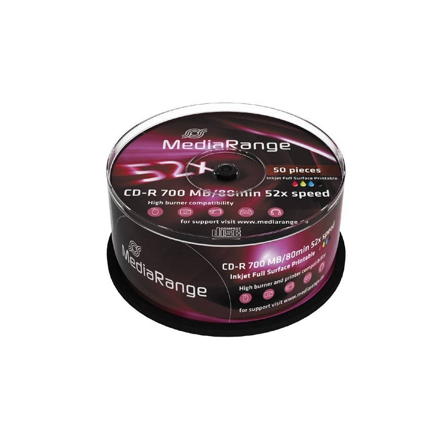 MediaRange MR208 tühi CD CD-R 700 MB 52x 50 tk