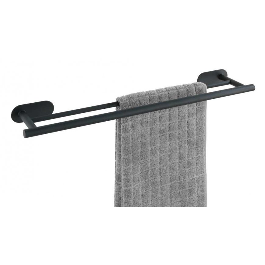 WENKO 24513100 towel holder/ring Wall-mounted Black – 3