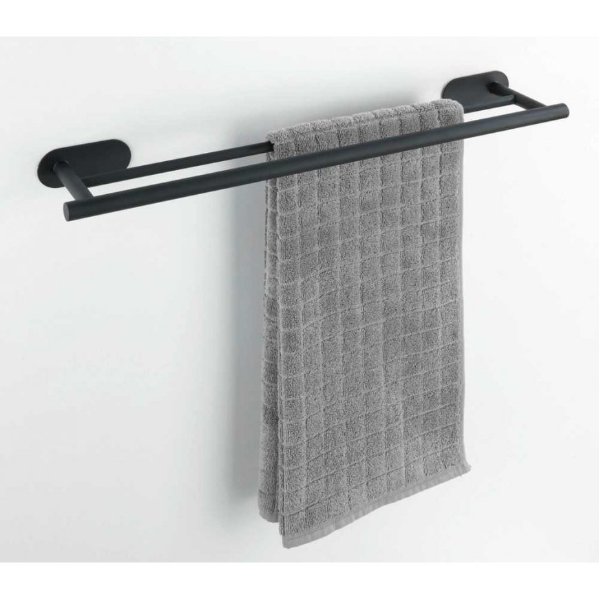 WENKO 24513100 towel holder/ring Wall-mounted Black – 4