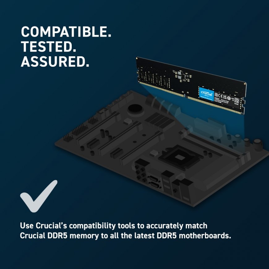 Crucial 8GB (1x8GB) DDR5-5200 CL42 RAM Arbeitsspeicher memory module 5200 MHz ECC – 5