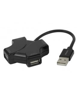 Deltaco 1902569 USB 2.0 Type-A 480 Mbit/s Black